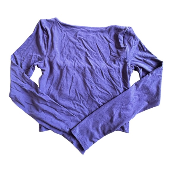 Aritzia Wilfred Free Orbit Corset Top Size Small Deep Violet - Picture 5 of 5